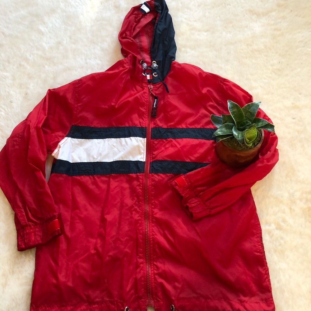 Vintage Tommy Hilfiger flag logo windbreaker